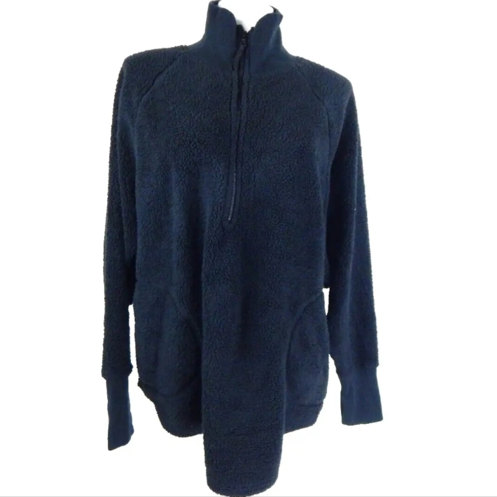 Offline Aerie High Pile Fleece Half Zip Sweatshirt